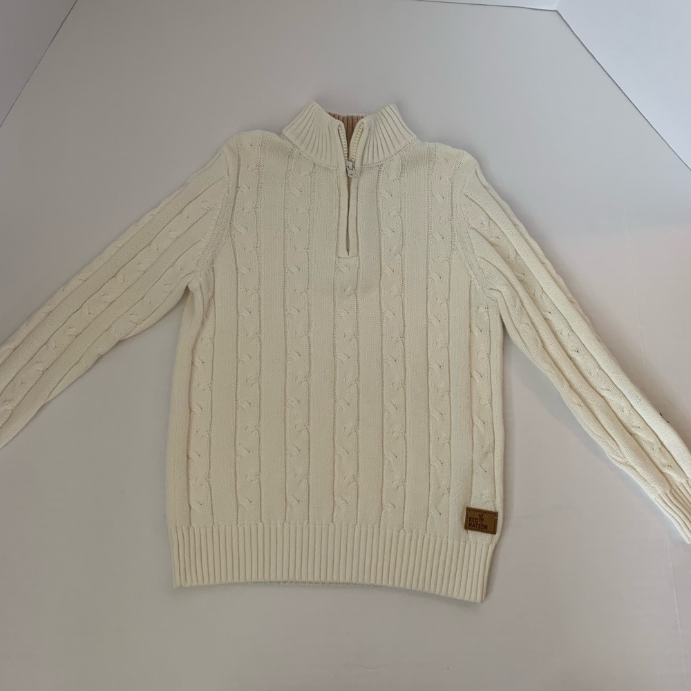 Boys KID NATION 1/4 Zip sweater 5-6